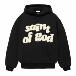 Fear of God x Saint Michael of God Hoodie- Black