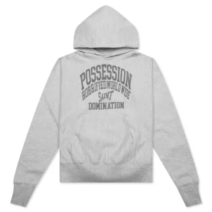 Saint Michael Possession Hoodie- Grey