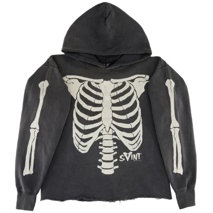 Saint Michael Bone VL Hoodie- Black