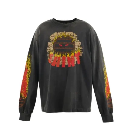 Saint Michael Black Live In Hell L/S Tee – Graphic Long Sleeve
