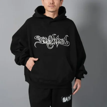 Saint Michael SAINT MX6 Black Hoodie Front View