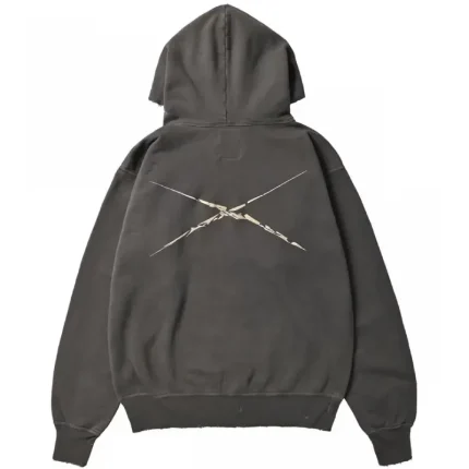 Saint Michael x NEXUSVII Suffering Saint Black Hoodie Front View