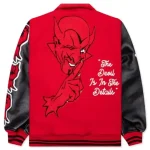 Saint Michael Tears Varsity Red Jacket – Limited Streetwear