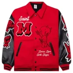Saint Michael Tears Varsity Red Jacket – Limited Streetwear