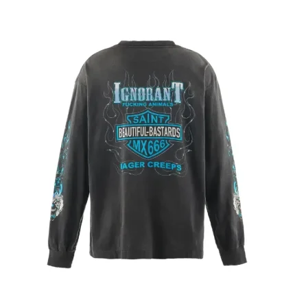 Saint Michael Beautiful Bastards LS T-Shirt Black – Authentic Drop